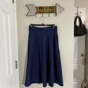 GAP A-Line Skirt in Deep Blue Size Small Petite with pockets